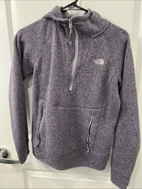 The North Face Women's Heather Lavender Half-Zip Fleece Pullover
